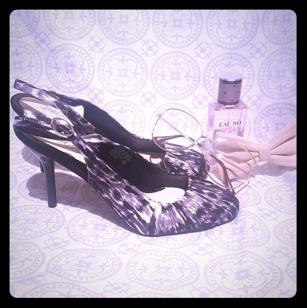 Lela Rose Slingback Heels, Size 9 - Picture 1 of 3